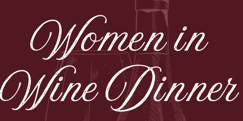 Women in Wine Dinner Banner