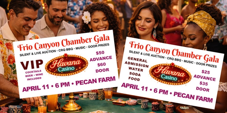 Frio Canyon Chamber Havana Casino Night