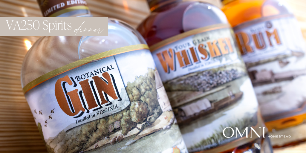 The Virginia 250 Spirits Reception & Dinner Banner