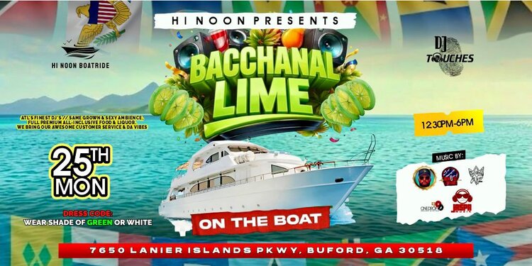 Hi Noon Boatride Presents Bacchanal Lime on the Boat