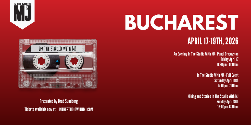 In The Studio With MJ - Bucharest 2026 Banner