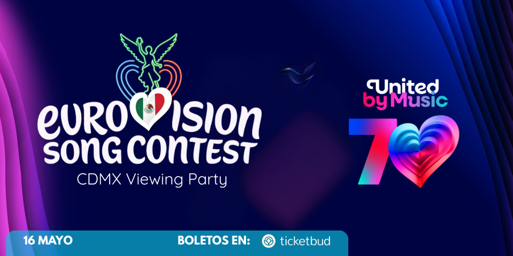 Eurovision Viewing  CDMX Party 2026 Banner