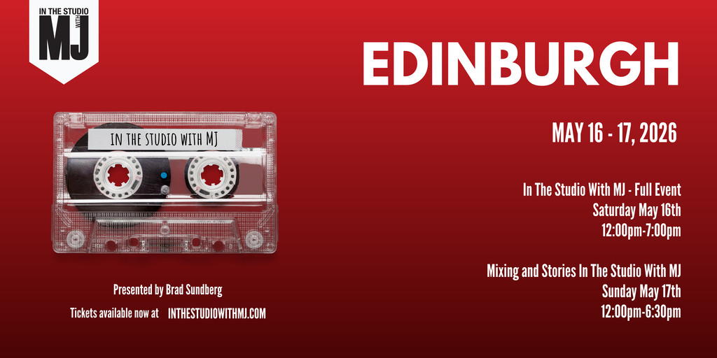 In The Studio With MJ - Edinburgh 2026 Banner