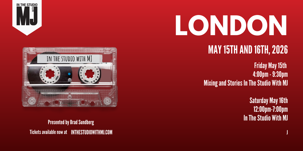 In The Studio With MJ - London 2026 Banner