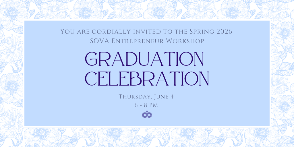 Spring '26 SOVA Entrepreneur Workshop Graduation Banner
