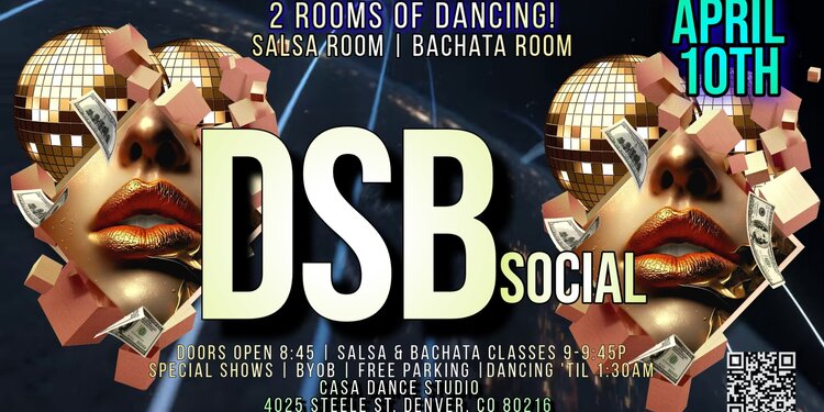 DSB Social April 10th-SALSA ROOM& BACHATA ROOM