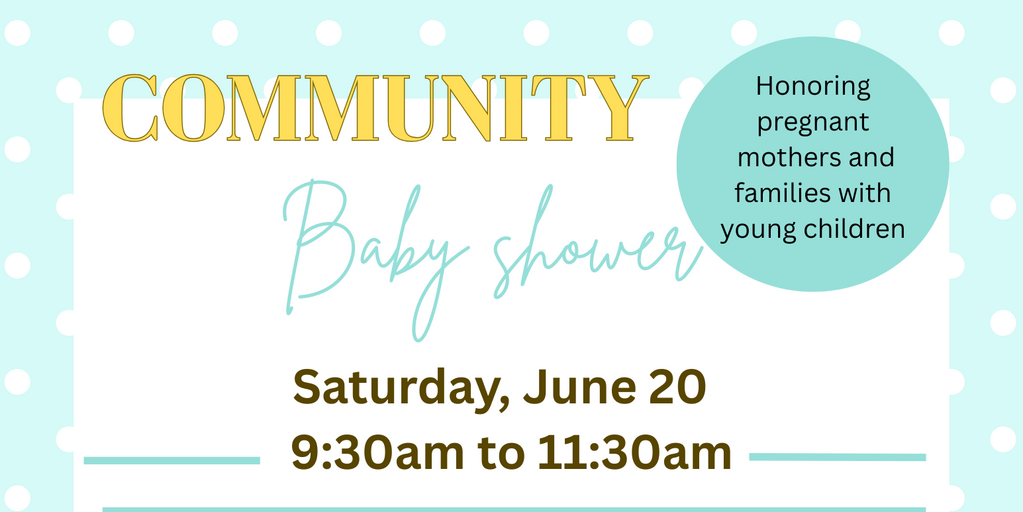 Community Baby Shower  Banner