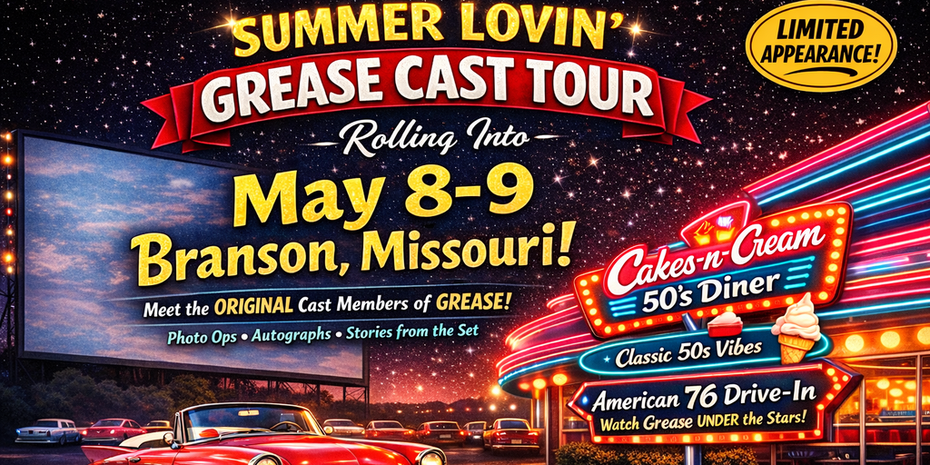 2026 Grease Cast Tour-Branson, Mo Banner