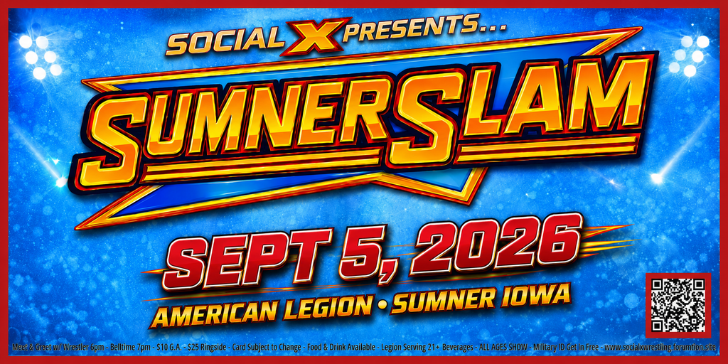 Social X - SUMNERSLAM - Live Pro Wrestling! Banner