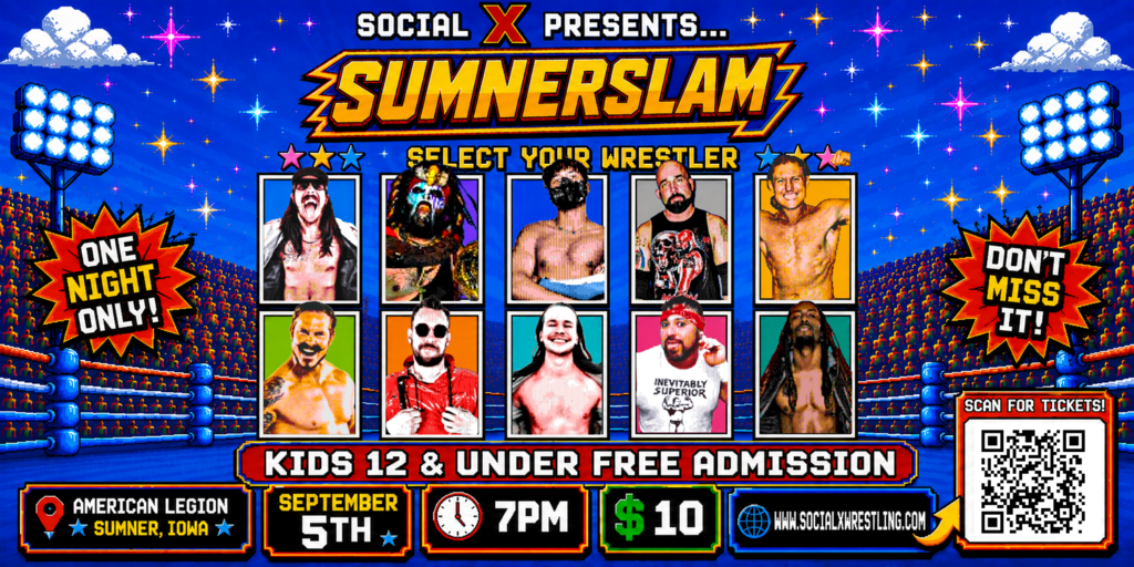Social X - SUMNERSLAM - Live Pro Wrestling! Banner
