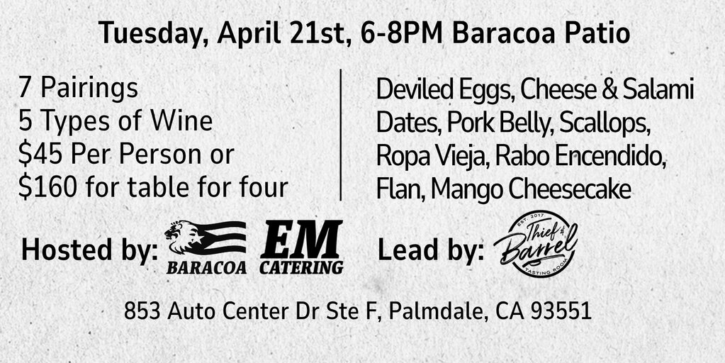 Food & Wine Pairing Event Banner