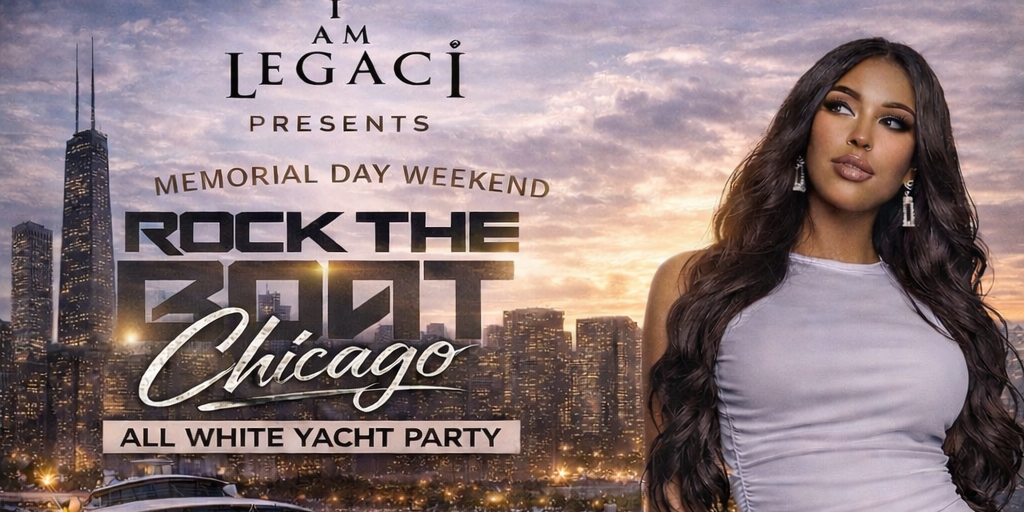 Rock The Boat Chicago All White Yacht Party Memorial Day Weekend 2026 Banner