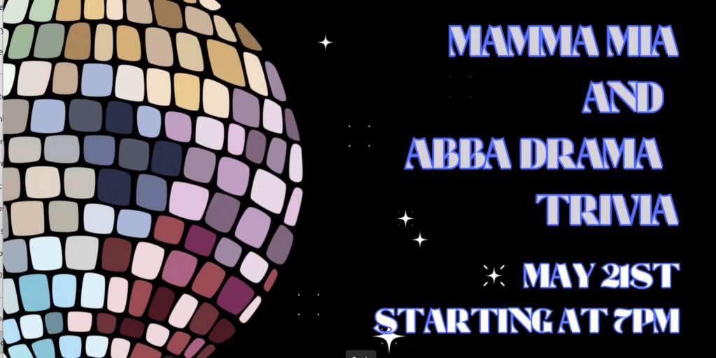 Mamma Mia and ABBA Drama Trivia Banner