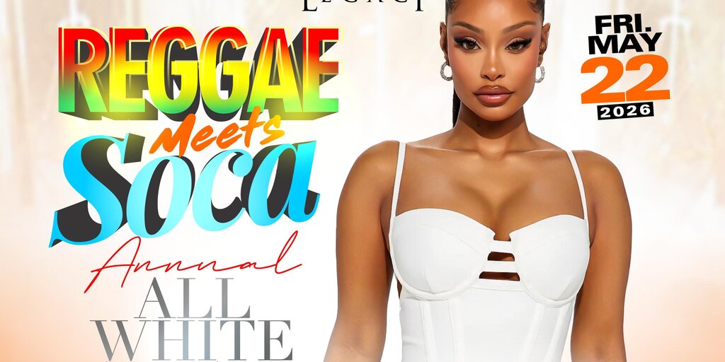 Reggae Meets Soca Annual All White Affair Atlanta Carnival Weekend 2026 Banner