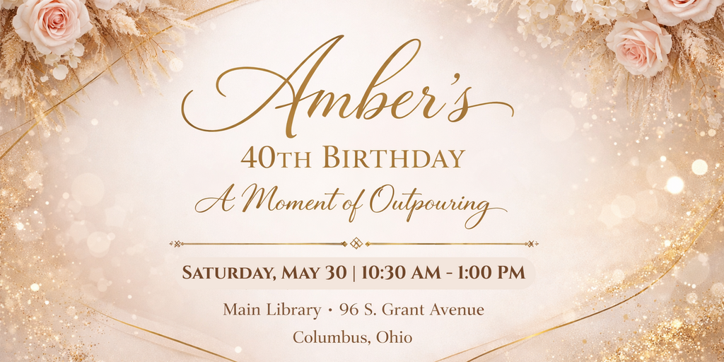 Amber's 40th Birthday Moment Banner