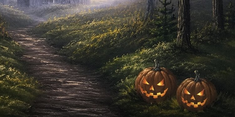 October Joy of Painting:  Haunted Path