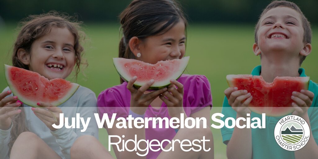 July Watermelon Social- Heartland Charter School Banner
