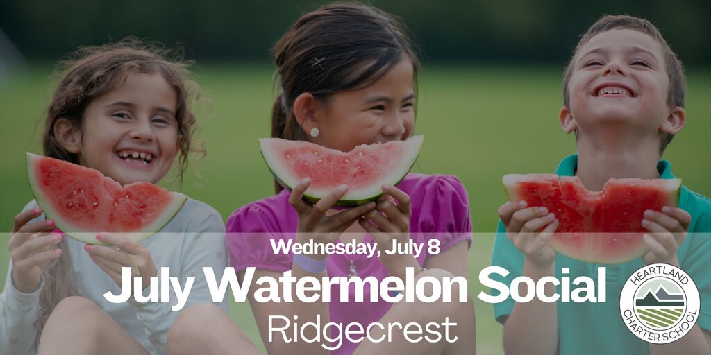 July Watermelon Social- Heartland Charter School Banner