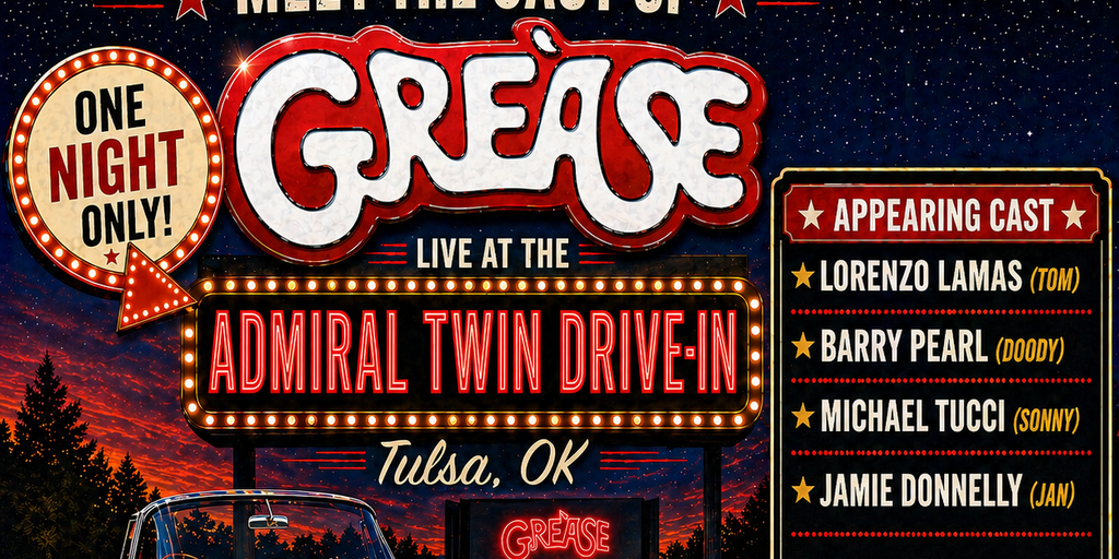 Grease Cast-Admiral Twin Drive In-Tulsa Banner