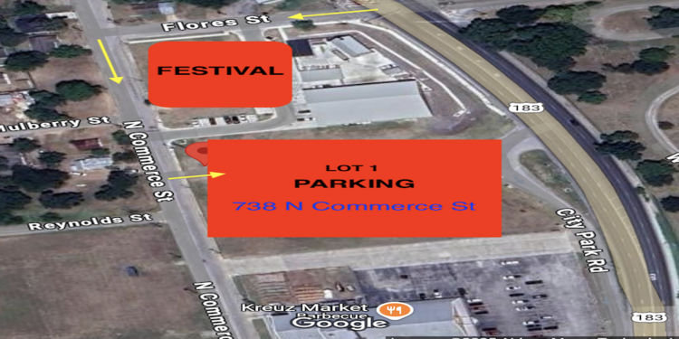 LOCKHART RISING III FESTIVAL LOT 1 PARKING (COMMERCE ST)