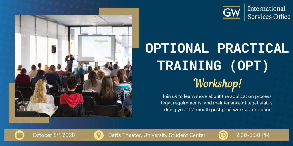 Optional Practical Training (OPT) Workshop- Fall 2026 Banner