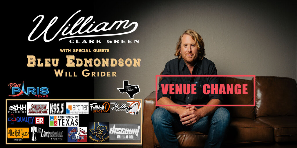 William Clark Green - Paris, Texas Banner