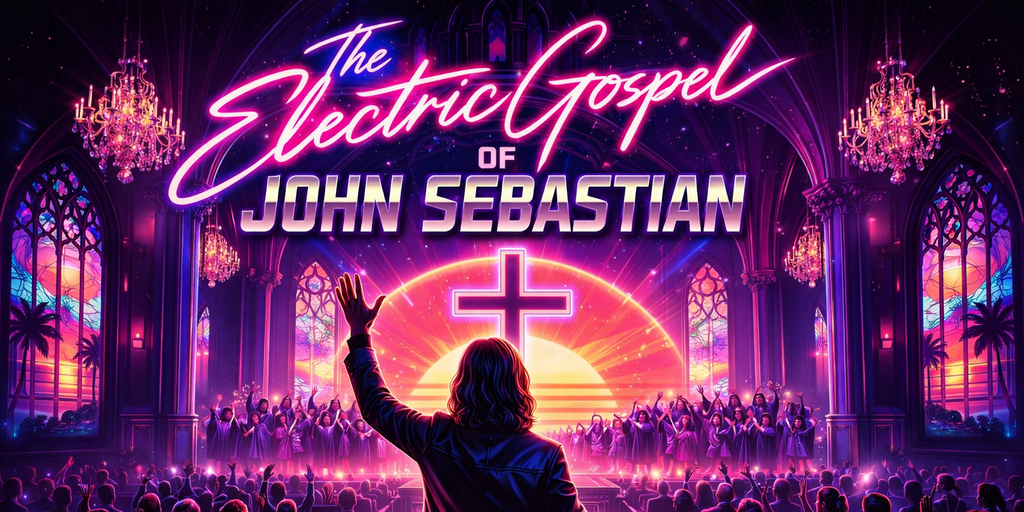 The John Sebastian Synthwave Revival Free Outdoor Concert Banner