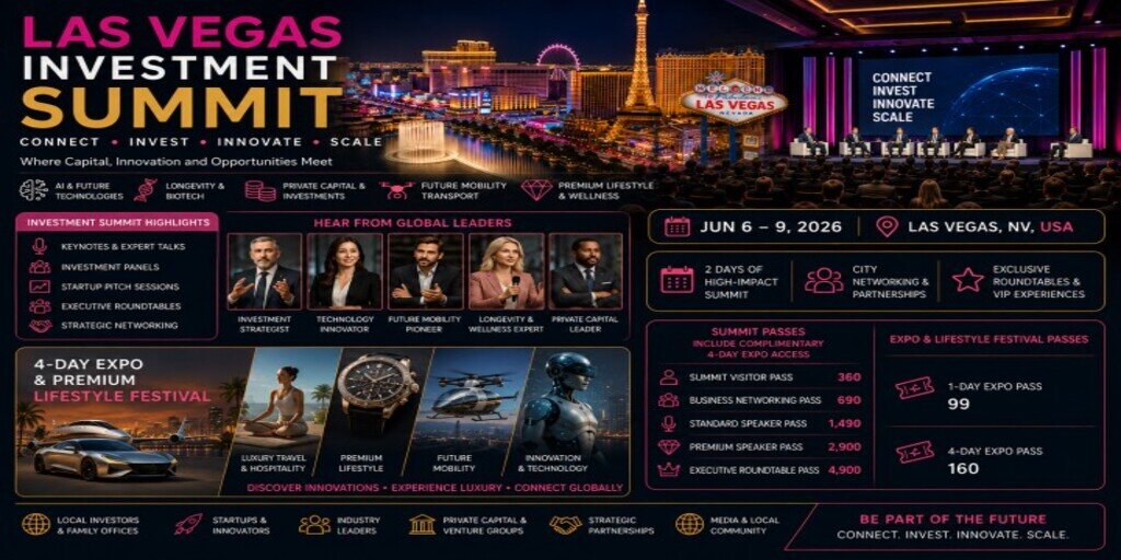 Las Vegas Investment Summit & Future Lifestyle Festival 2026 Banner