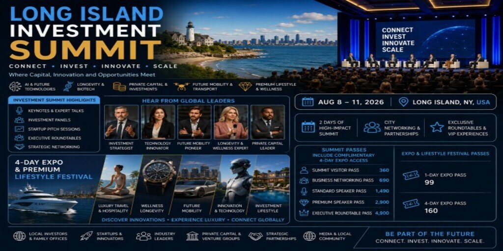 Long Island Investment Summit & Future Lifestyle Festival 2026 Banner