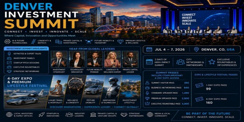 Denver Investment Summit & Future Lifestyle Festival 2026 Banner