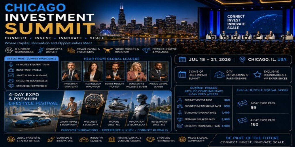 Chicago Investment Summit & Future Lifestyle Festival 2026 Banner