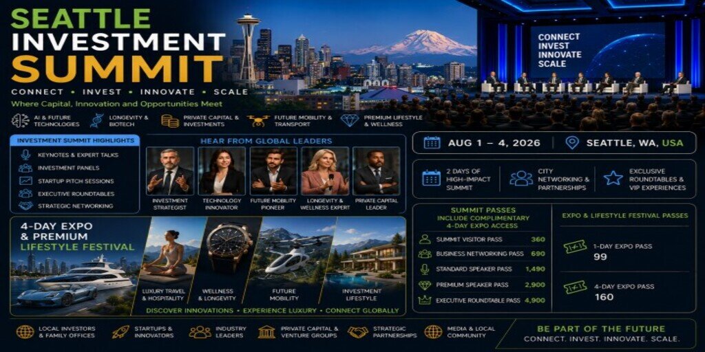 Seattle Investment Summit & Future Lifestyle Festival 2026 Banner