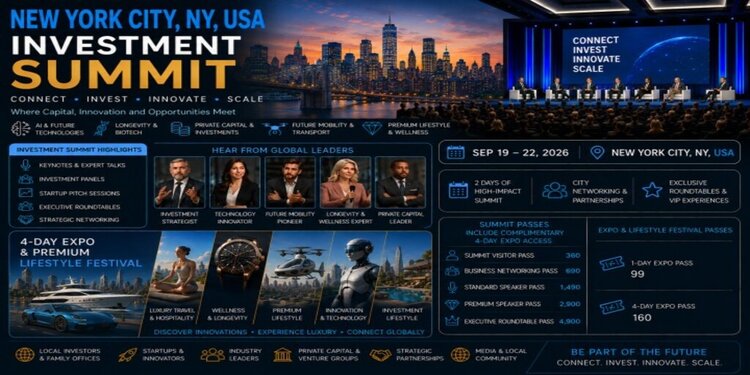 New York City Investment Summit & Future Lifestyle Festival 2026