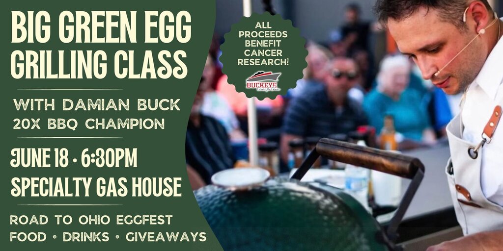 Road to Ohio Eggfest: Big Green Egg Night with Damian Buck Banner