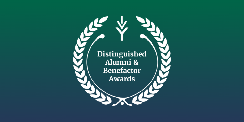 2026 Distinguished Alumni and Benefactor Awards Sponsorship Opportunities Banner