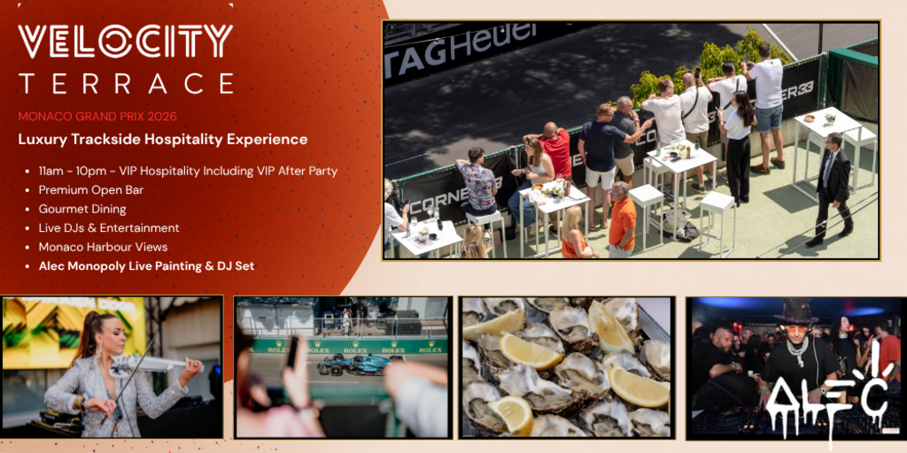 Velocity Terrace Monaco GP 2026 Banner