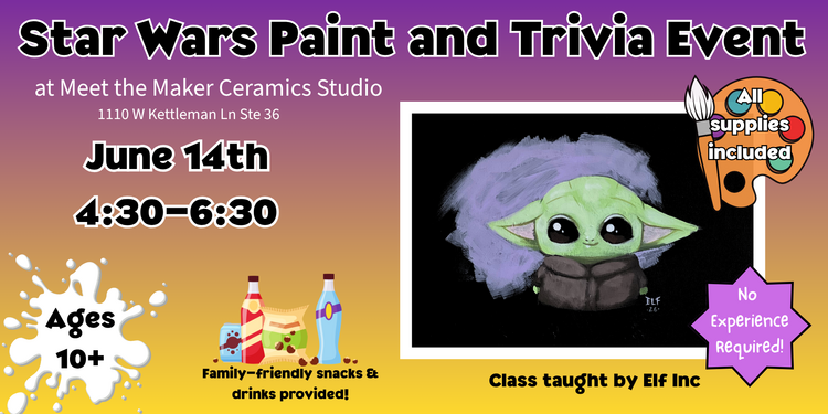 Star Wars Paint and Trivia Event
