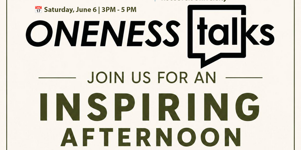 Oneness Talks Chicago: Who am I? A journey Beyond Labels Banner