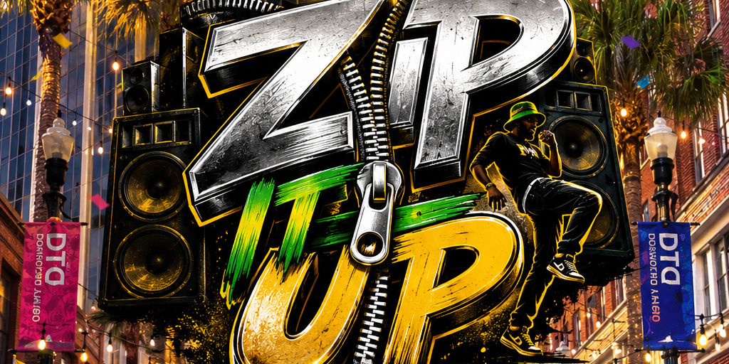 ZIP IT UP Banner