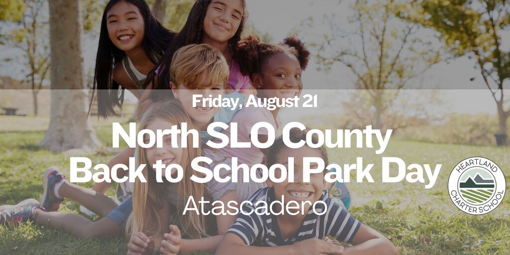 North SLO County Back to School Park Day- Heartland Charter School Banner