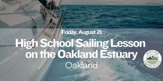 Sailing lesson on the Oakland Estuary- Heartland Charter School