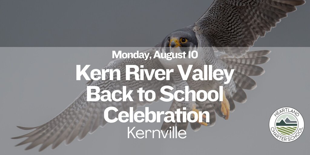 Kern River Valley Back to School Celebration- Heartland Charter School Banner