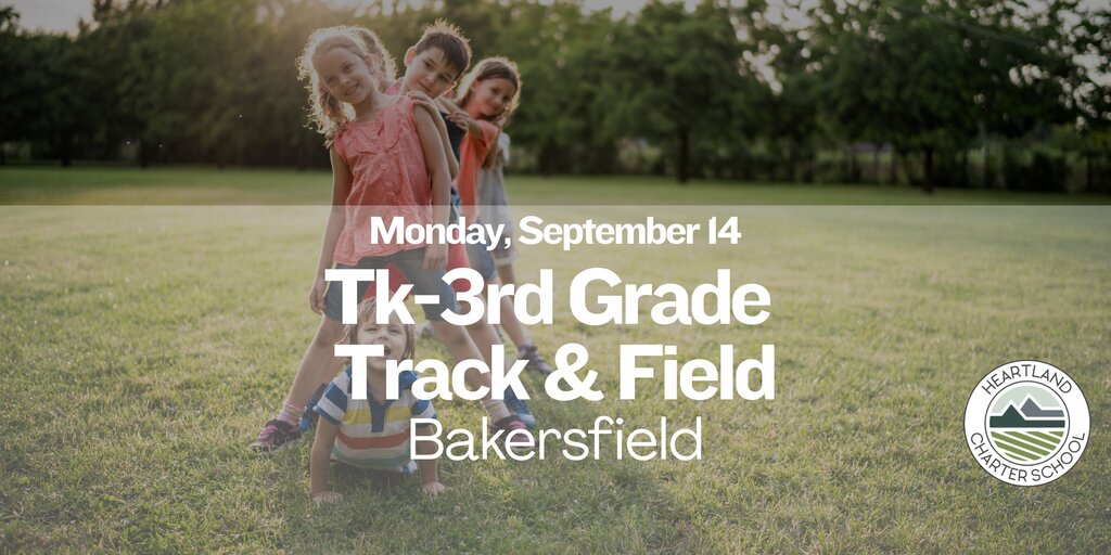 TK-3rd Grade Track & Field- Heartland Charter School Banner