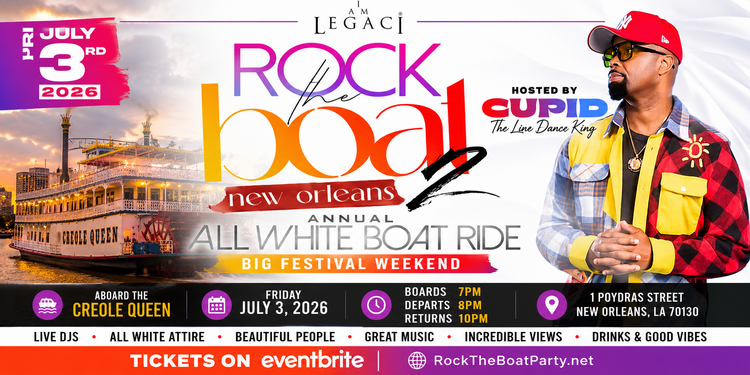 Rock The Boat Part 2 All White Cruise During Essence Fest 2026