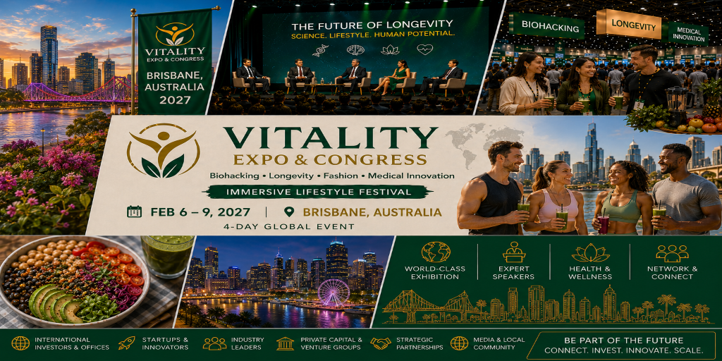 VIVAVITA Longevity, Biohacking Premium Lifestyles Expo – Brisbane Edition Banner