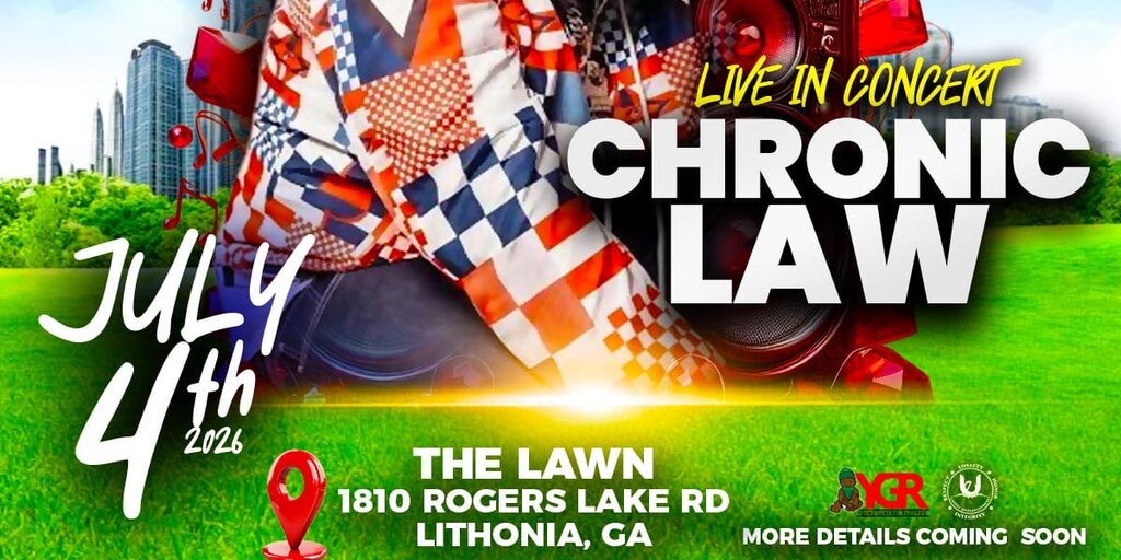 PANDEMONIUM- LAW BOSS CHRONIC LAW LIVE IN CONCERT Banner