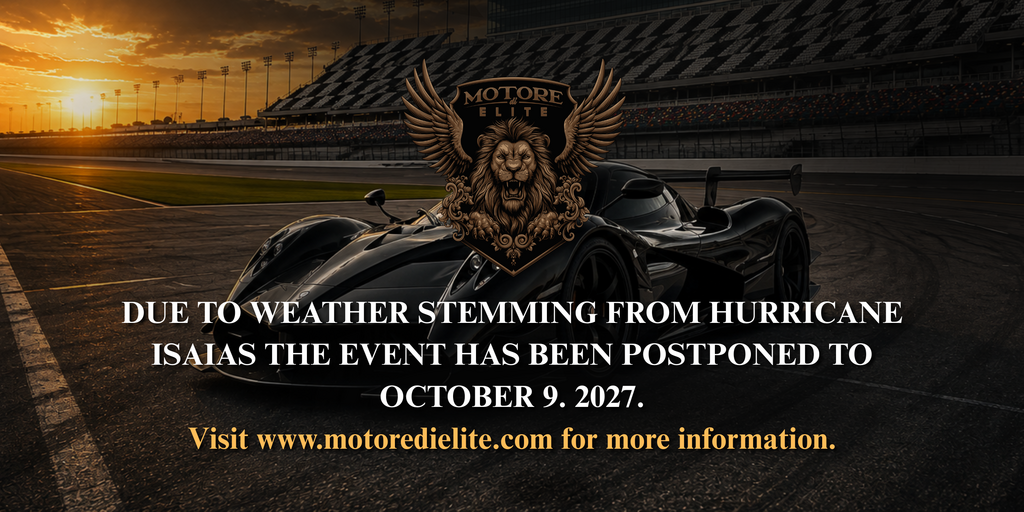 The MOTORE di ELITE DAYTONA | POSTPONED UNTIL OCTOBER 2027 Banner
