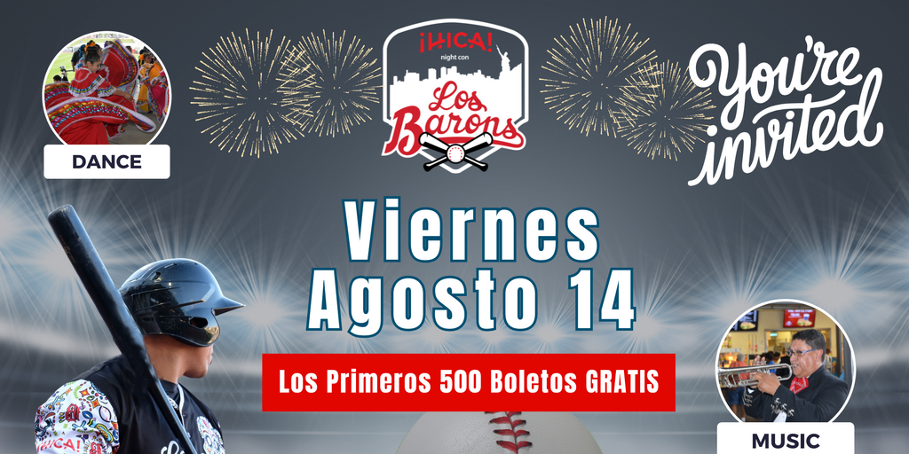 ¡HICA! noche con Los Barons 2026 Banner