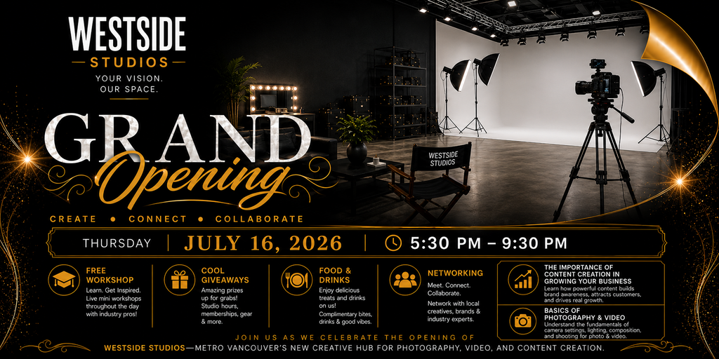 Westside Studios Grand Opening  Banner