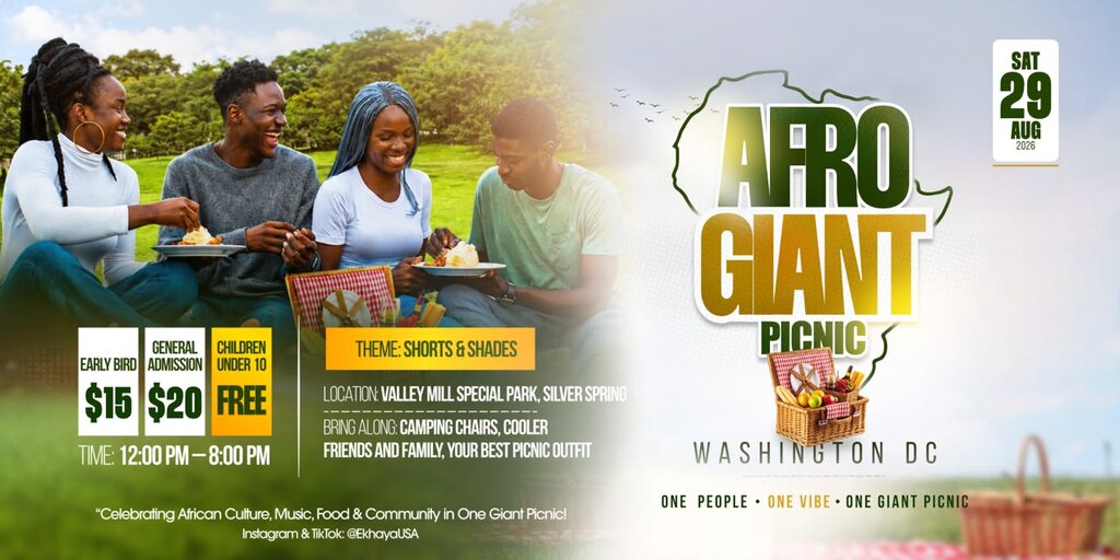 Afro Giant Picnic Banner